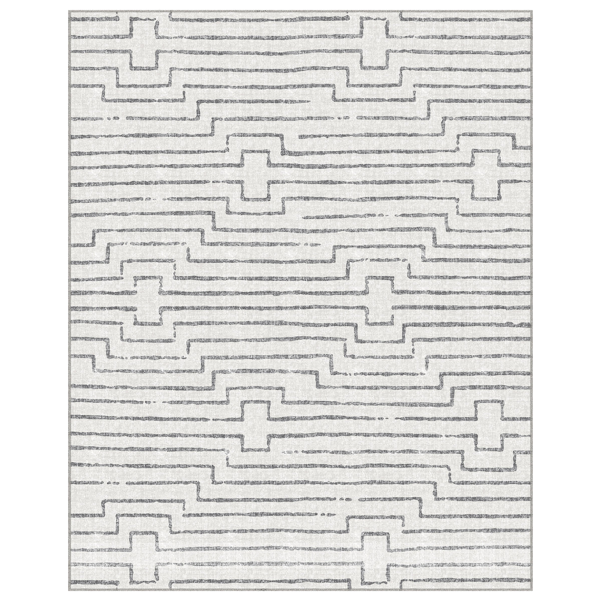 Apache Chenille Area Rug Modern Gray, 8' x 10'