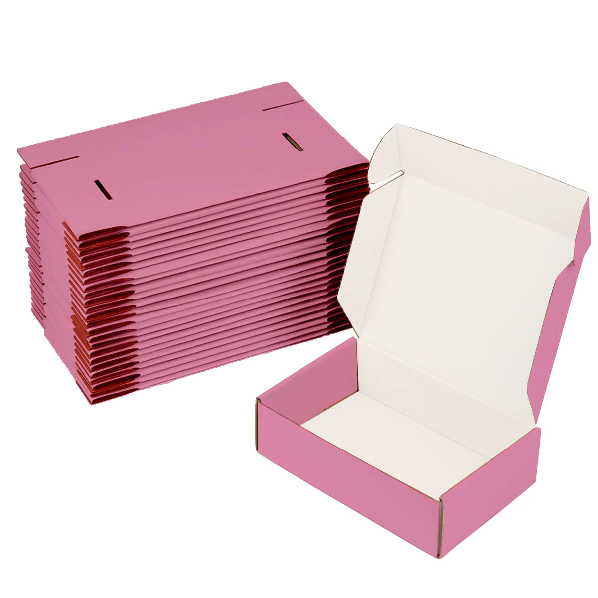 Boîtes d'expédition en carton ondulé Ucanpack, fournitures d'emballage pour déménagement, rose, grande taille, 24 x 14 x 4 po - 25 pièces