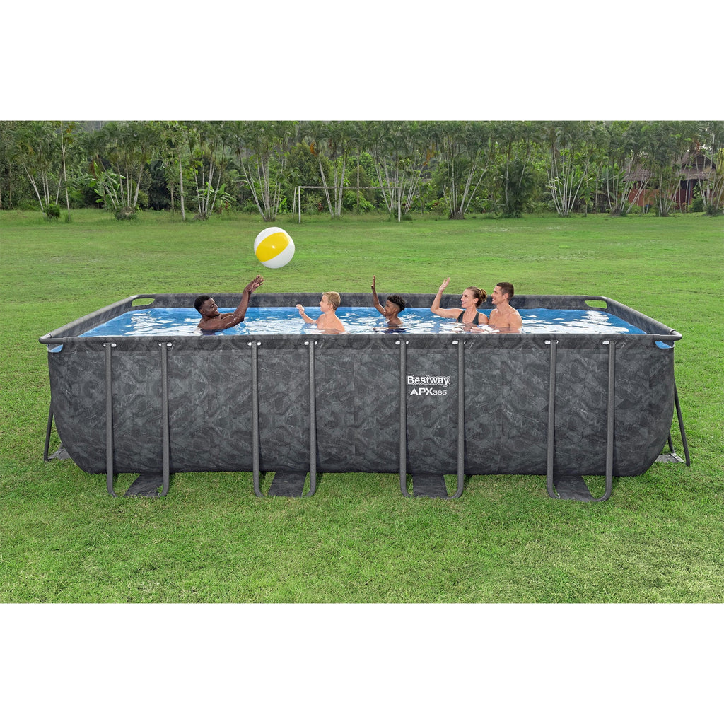 Piscine hors-sol rectangulaire Bestway APX 365 de 31 pi 4 po x 16 pi x 52 po