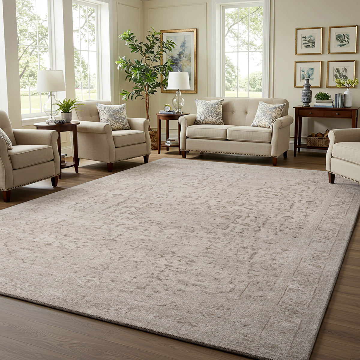 Divina Area Rug, Onida Cream, 8'8" x 13'
