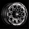 E179237M18 17 x 9 GD15 - Déport de 12 mm 6 x 135 Noir brillant avec jante fraisée