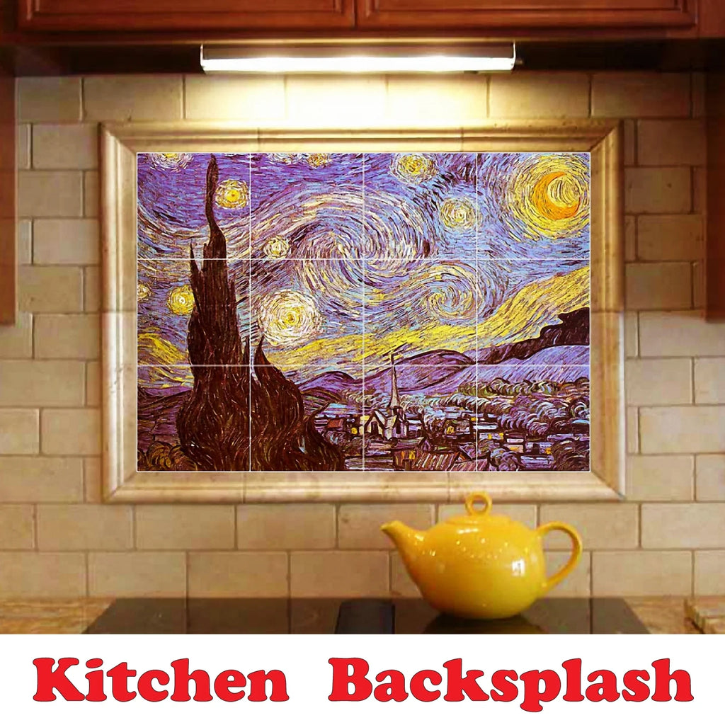 Ceramic Tile Mural-Jean Millet Country Painting 200. 21.25" w x 17" h using (20) 4.25 x 4.25 ceramic tiles