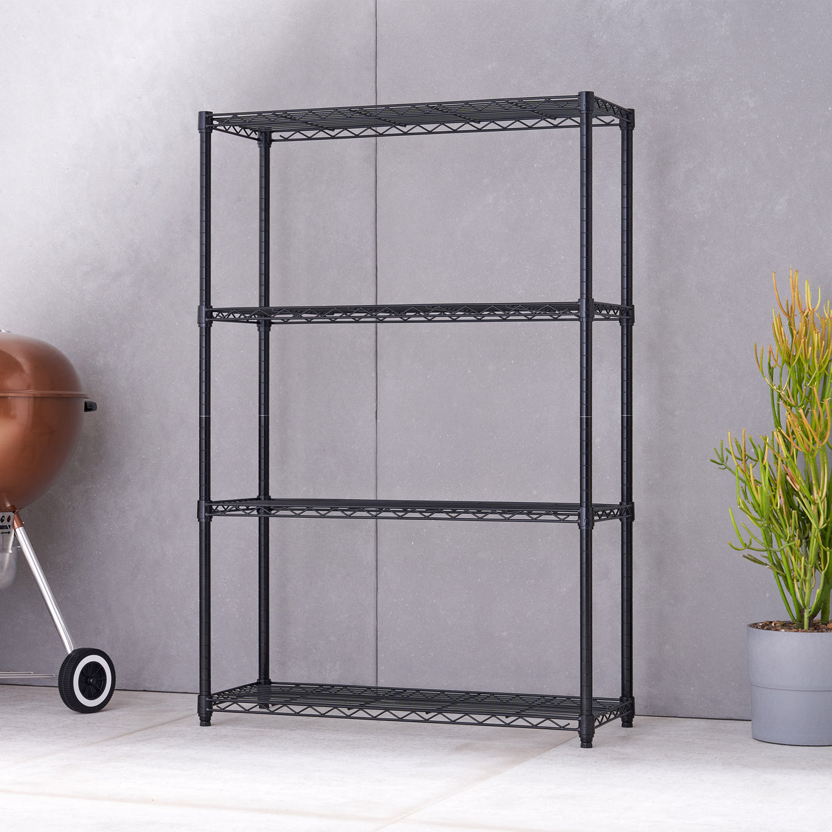 TRINITY 4-tier Wire Shelving Rack 36' x 14' x 54'