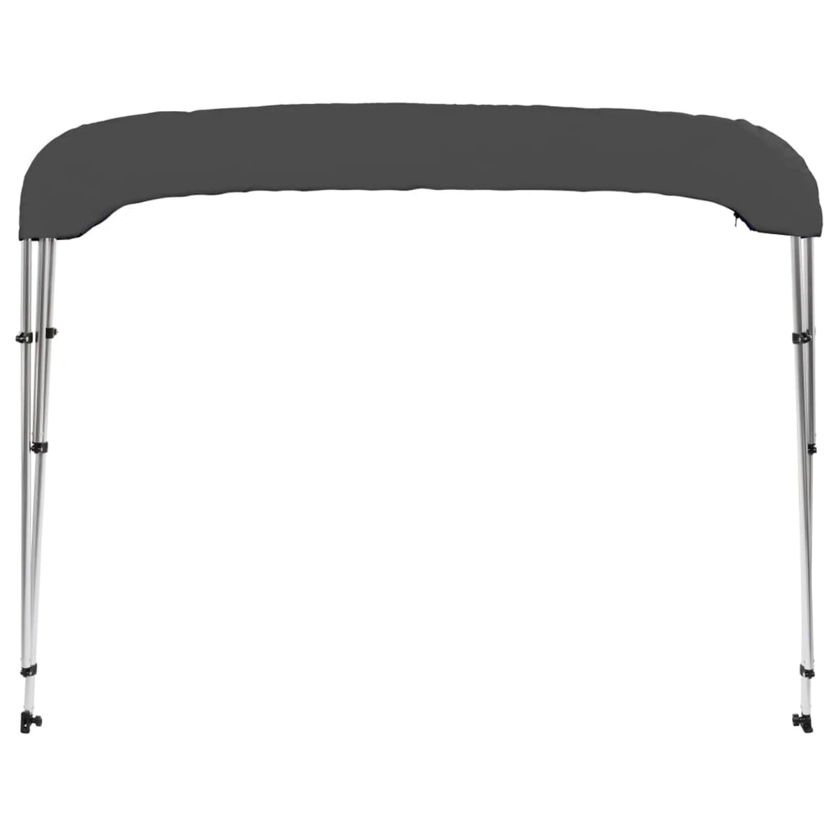 Anself 3 Bow Bimini Top Boat Cover with Adjustable Straps Fabric Outdoor Boat Canopy Aluminium Frame 72 x 63 x 53.9 Inches (L x W x H)