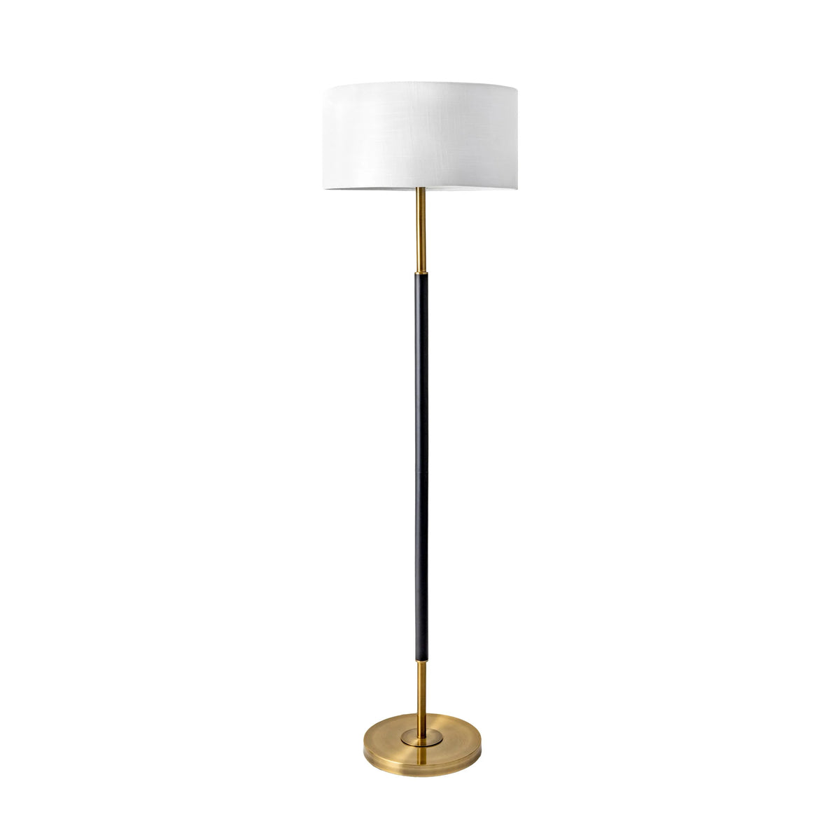 nuLOOM Marshall 61" Metal Floor Lamp, 60.5" H x 17" W x 17" D, Black