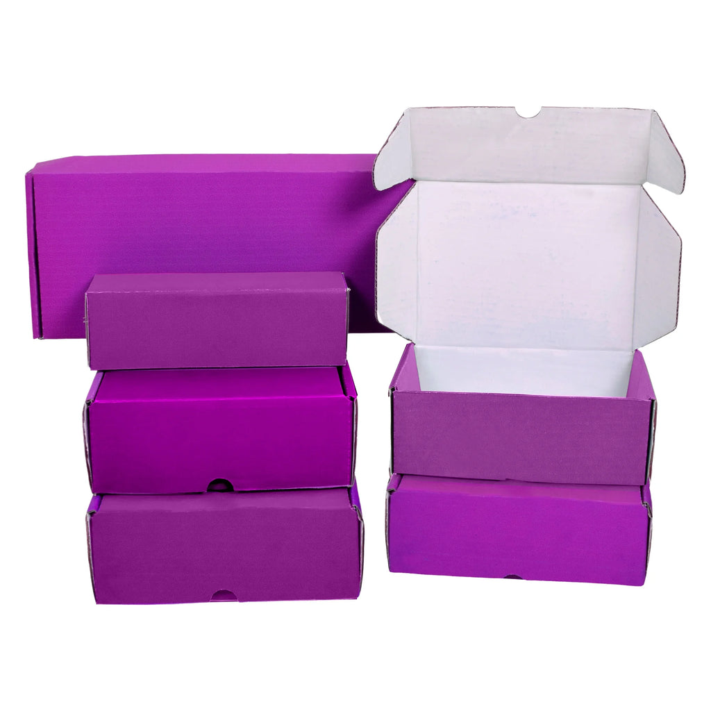 Ucanpack Heavy Duty Boxes For Moving Deluxe Mailer Box Purple Medium, 11 x 7 x 4" - 50 Pcs