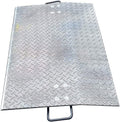 HPDAVV Aluminum Economizer Dock Plate, 3600lbs Capacity, 24" L x 42" W x 6.38" H, 3" Height Difference, 3/8" Plate Thickness