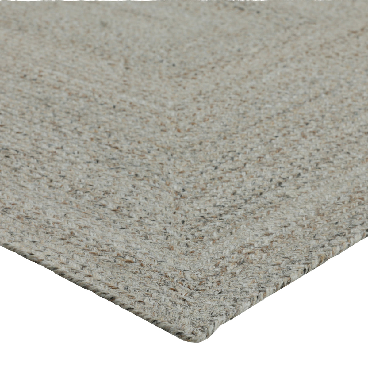 Obeetee Layla Braided Area Rug, Tan, 5' x 7'6'