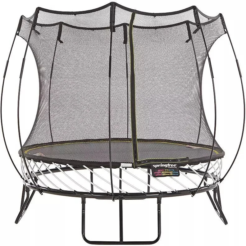 Springfree Trampoline 8′ Compact Round Trampoline with Safety Enclosure