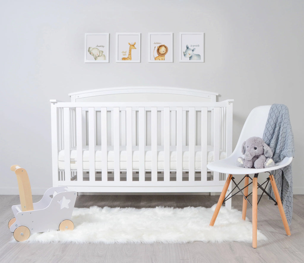 Premium Memory Foam Hypoallergenic Infant Crib Mattress and Toddler Bed Mattress with Waterproof Bamboo Cover, Flip Dual Stage System - 27.5"x 52" x 5.5"