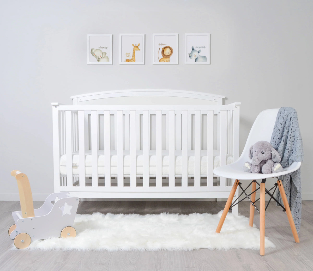 Premium Memory Foam Hypoallergenic Infant Crib Mattress and Toddler Bed Mattress with Waterproof Bamboo Cover, Flip Dual Stage System - 27.5"x 52" x 5.5"