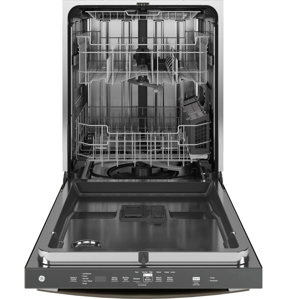 GE 24 in. Top Control Flush-Mount Dishwashers with 45 dBa Sound Level, 3rd-Rack & Dry Boost – Fingerprint Resistant Stainlesss