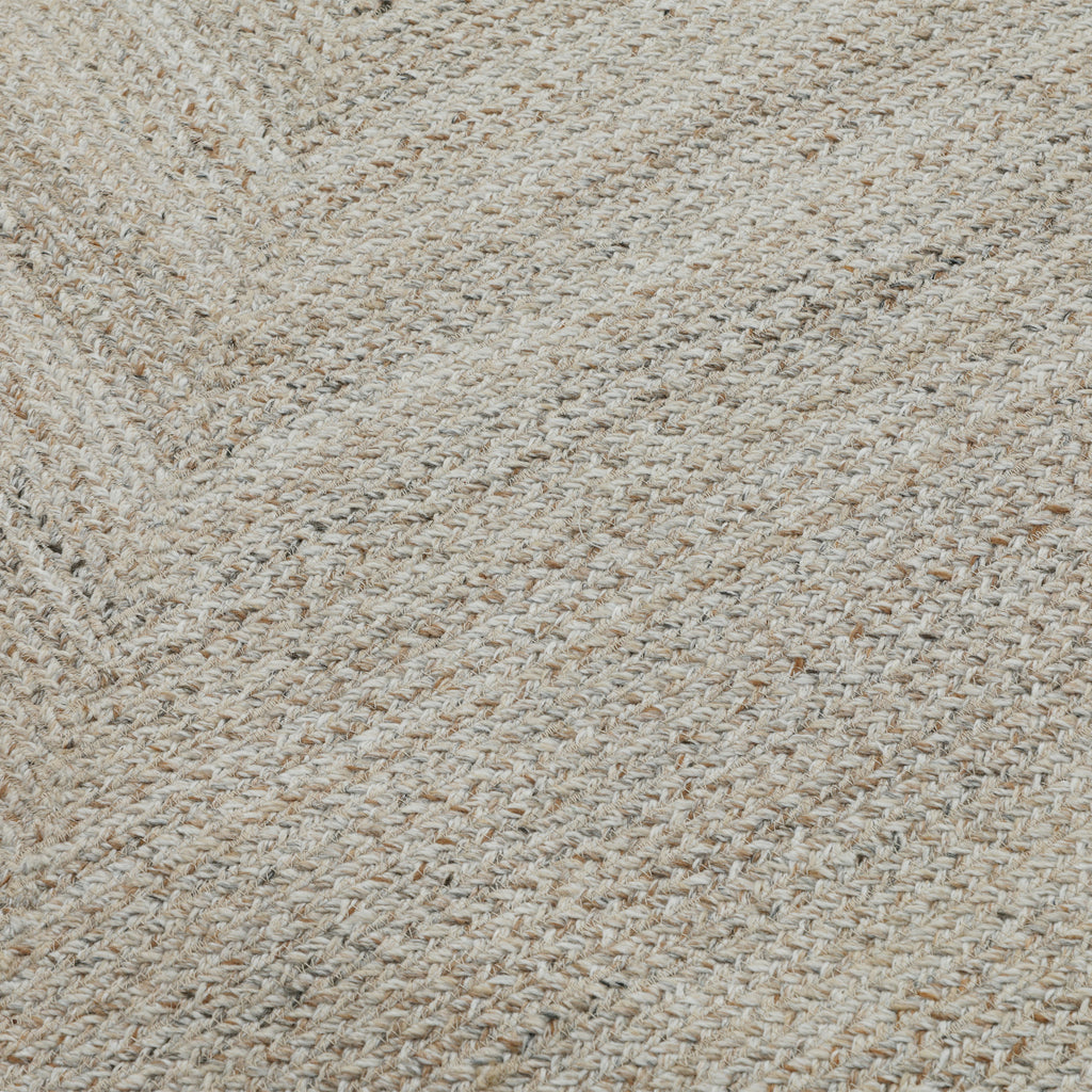 Obeetee Layla Braided Area Rug, Tan, 5' x 7'6'