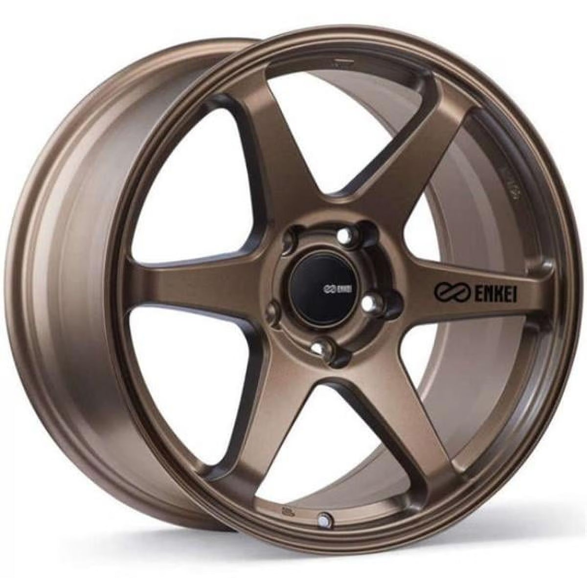 Enkei 18 x 8.5 in. T6R 38 mm Offset 5 x 114.3 mm Bolt Pattern 72.6 mm Bore Wheel, Matte Bronze