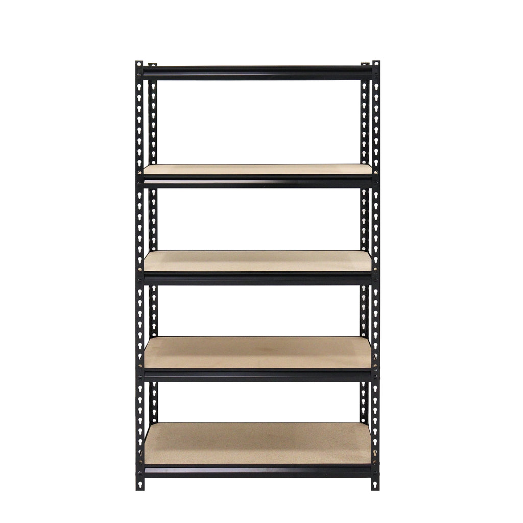 Étagère en acier à 5 niveaux Muscle Rack, 30 po L x 60 po H x 12 po P, noir