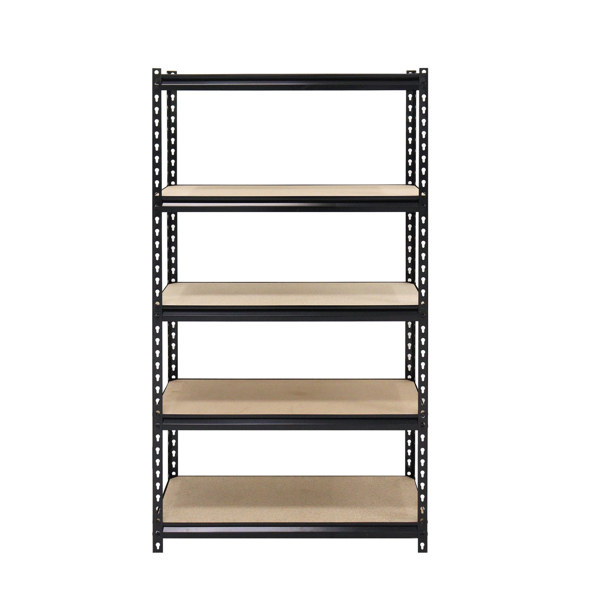 Étagère en acier à 5 niveaux Muscle Rack, 30 po L x 60 po H x 12 po P, noir