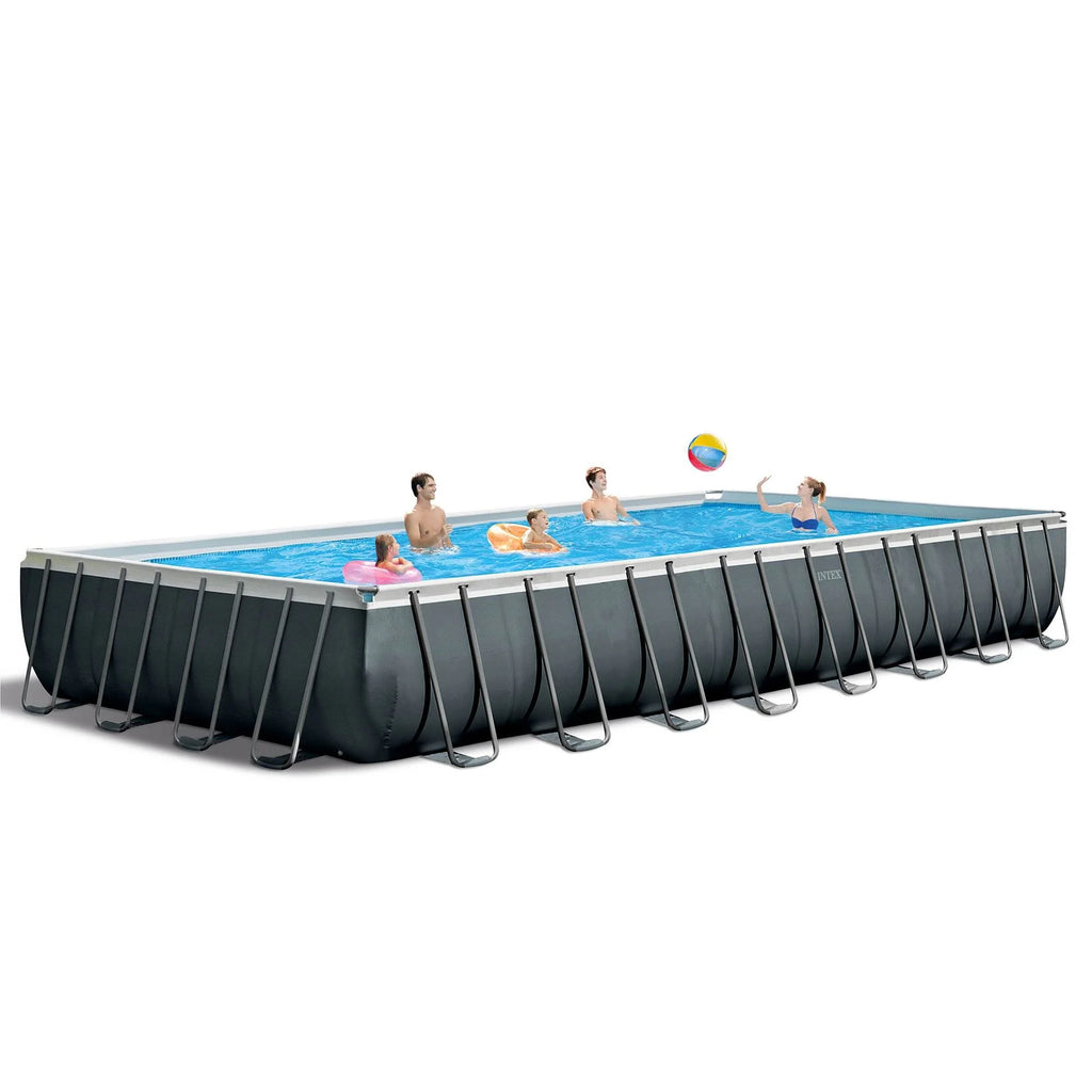 INTEX 32ft x 16ft x 52in Ultra XTR Above Ground Pool, Floats (2 Pack), & Inflatable Cooler