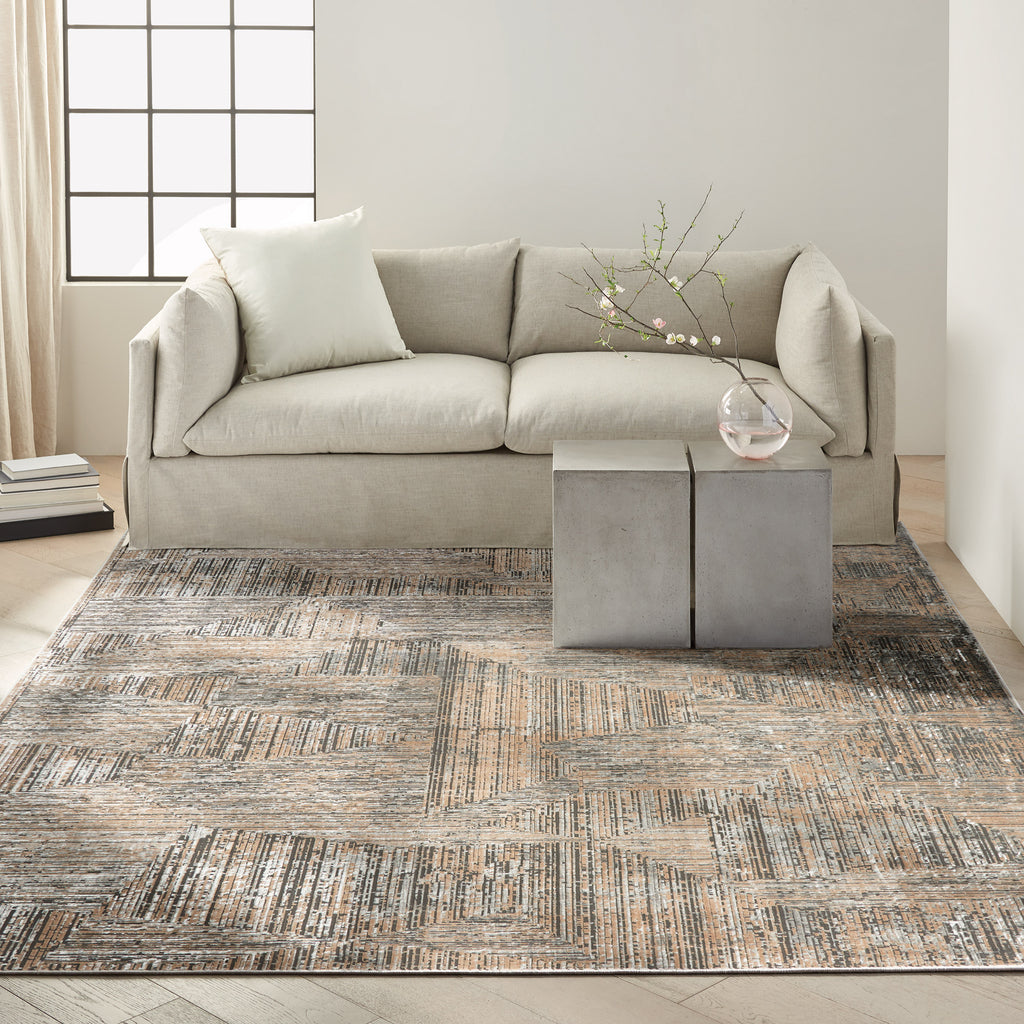 Calvin Klein Luminosity Black Ivory Area Rug, 7'10' x 9'10'