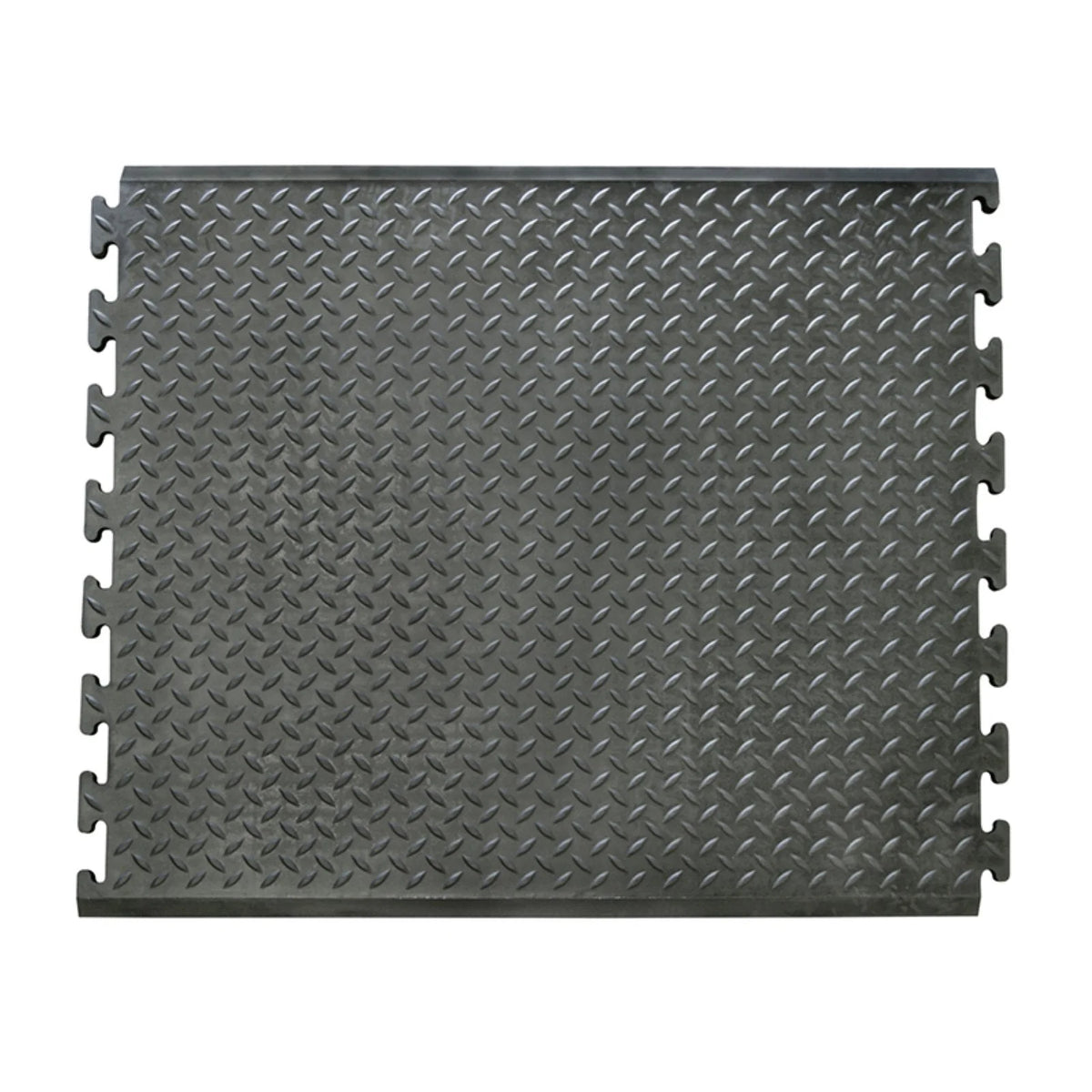 Rubber-Cal "Foot-Rest" Interlocking Anti-Fatigue Floor Mat - 1/2 in x 28 in x 31 in - Finished Tile