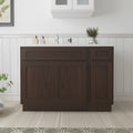 Meuble-lavabo de salle de bain 45 po l x 21 po P x 32,5 po H sans comptoir, brun