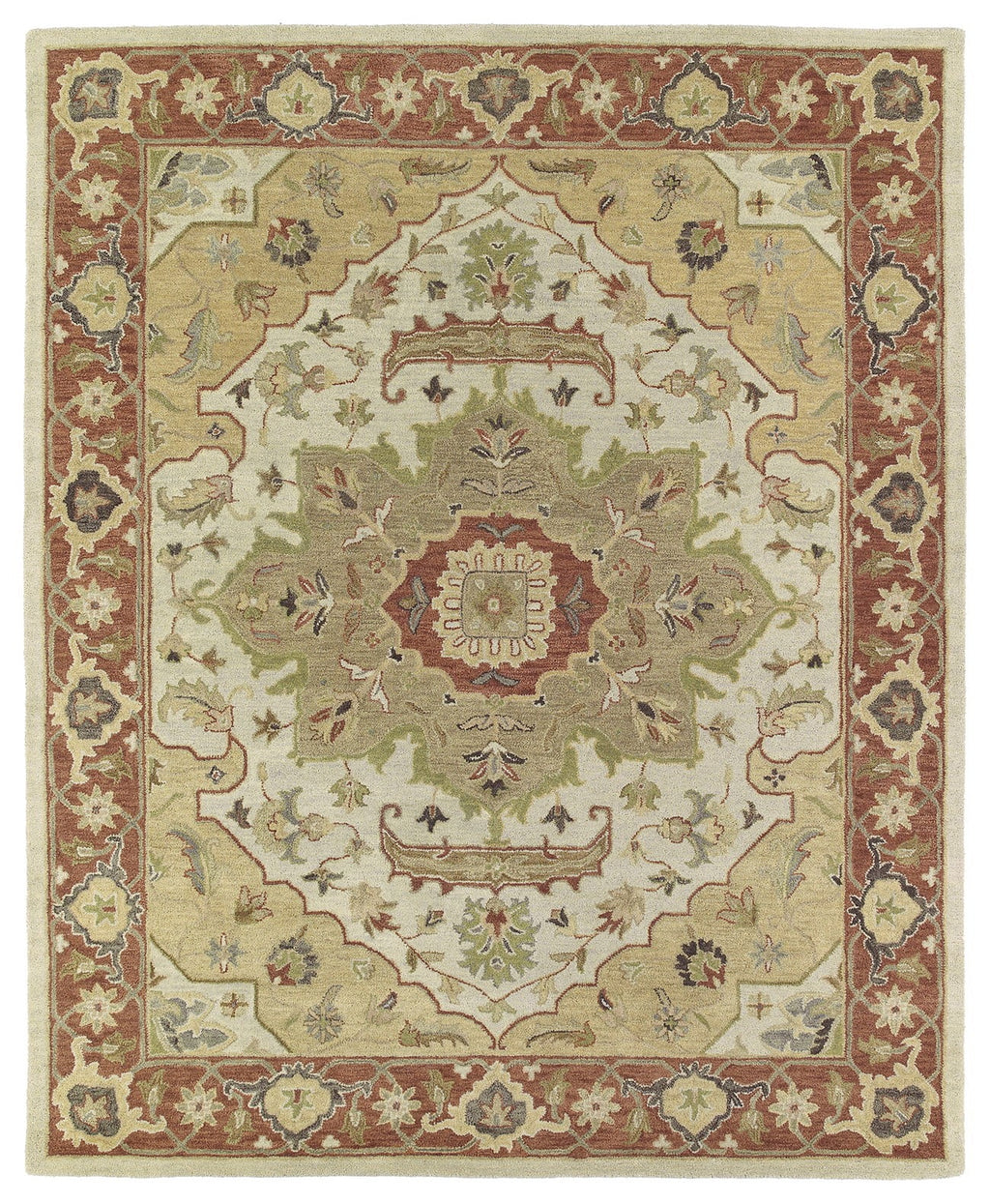 Kaleen Solomon Collection - Gold 4' x 6' 100% Wool Rug