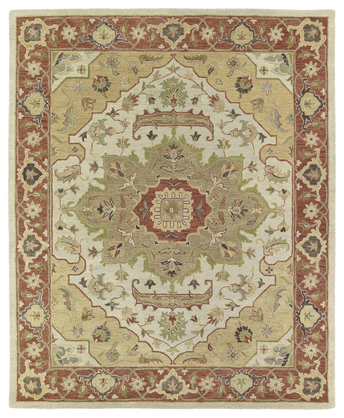 Kaleen Solomon Collection - Gold 4' x 6' 100% Wool Rug