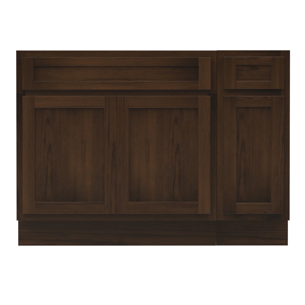 Meuble-lavabo de salle de bain 45 po l x 21 po P x 32,5 po H sans comptoir, brun