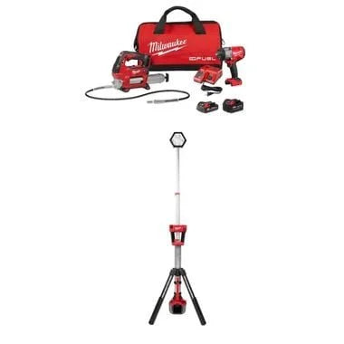 Milwaukee M18 FUEL 1/2 Inch HTIW Combo Kit, Dual Power Tower Light Bundle