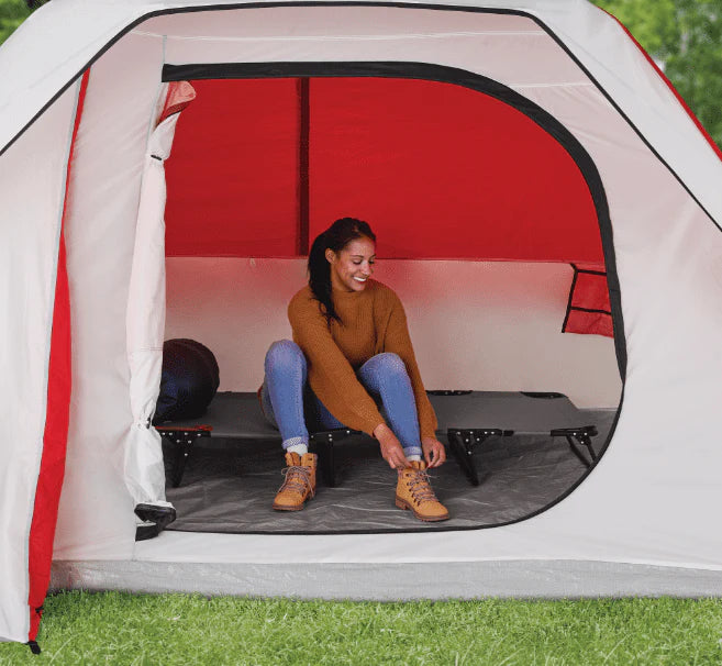 Lit de camp pliant Ozark Trail à montage facile, couleur gris, pour adulte, dimensions ouvert 192 cm x 63,5 cm x 21,5 cm