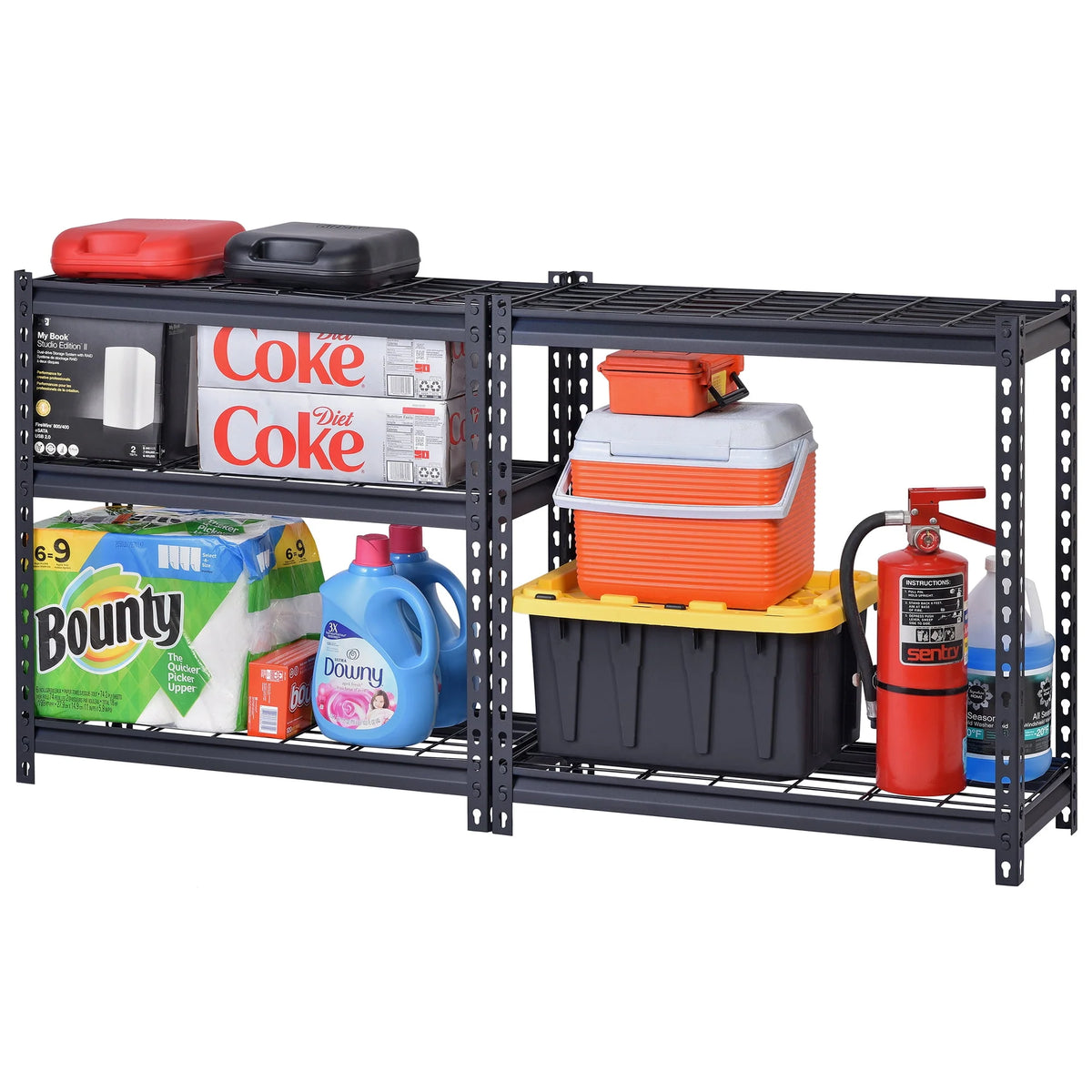 Muscle Rack 30"W x 12"D x 60"H 5-Tier Steel Shelving; 500 lb. Capacity per Shelf; Black