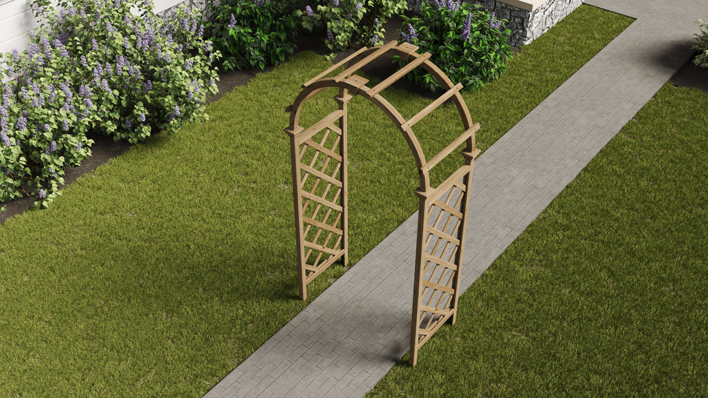 Pergola en cèdre Vita, 43 po L x 23 po l x 81 po H, brun doré, VA68893