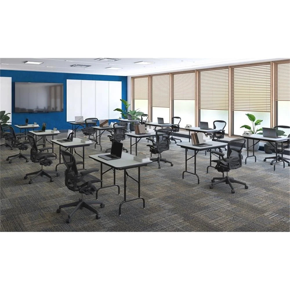 Correll 30"x 72" Econoline Laminate Folding Table, Walnut