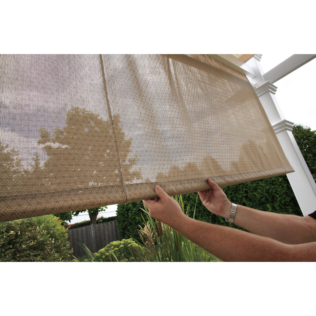 Vita 120"L x 120"W x 108"H Vinyl Malibu Canopy Pergola, White, VA42057