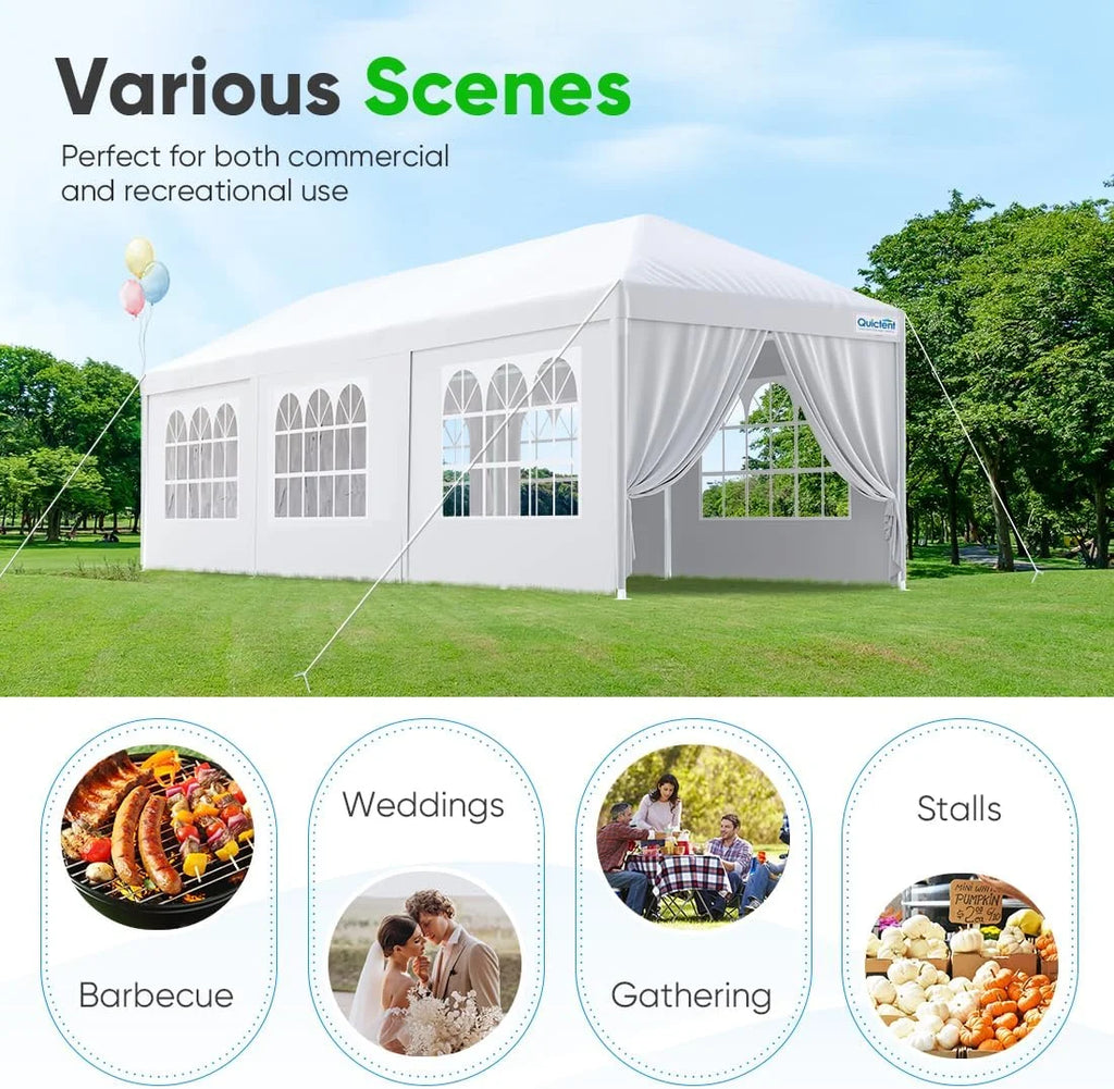 Quictent 10'x 30' Party Tent Gazebo Wedding Canopy