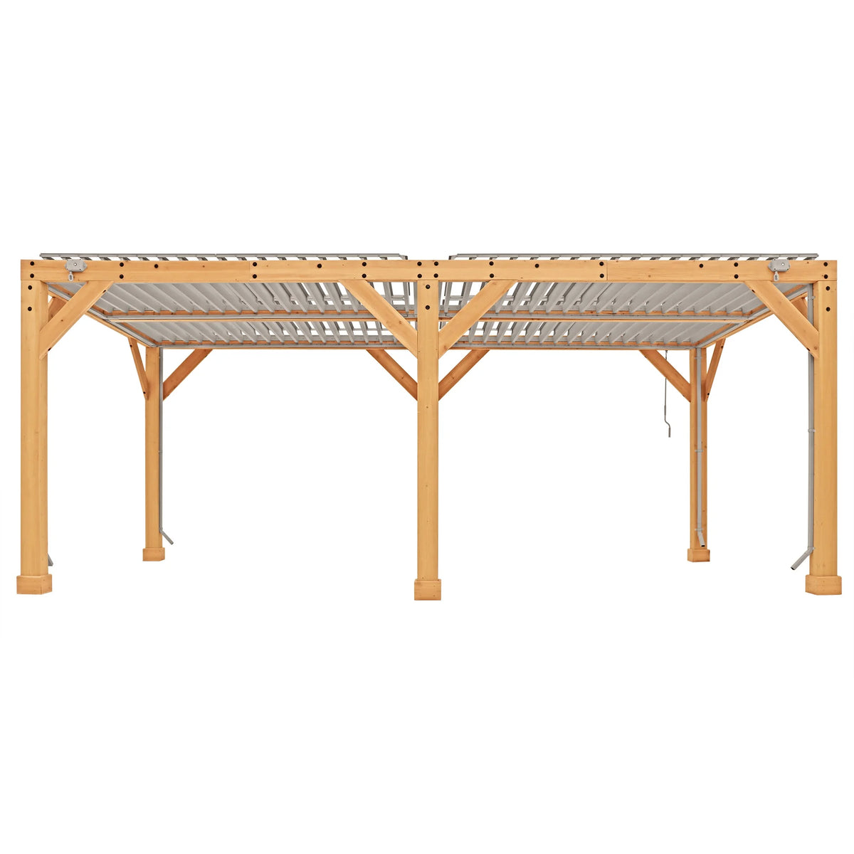 Yardistry 10 ft. x 20 ft. Meridian Louvered Pergola
