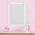 Justice 18" x 22" Rectangle Lighted Wall Mirror, White