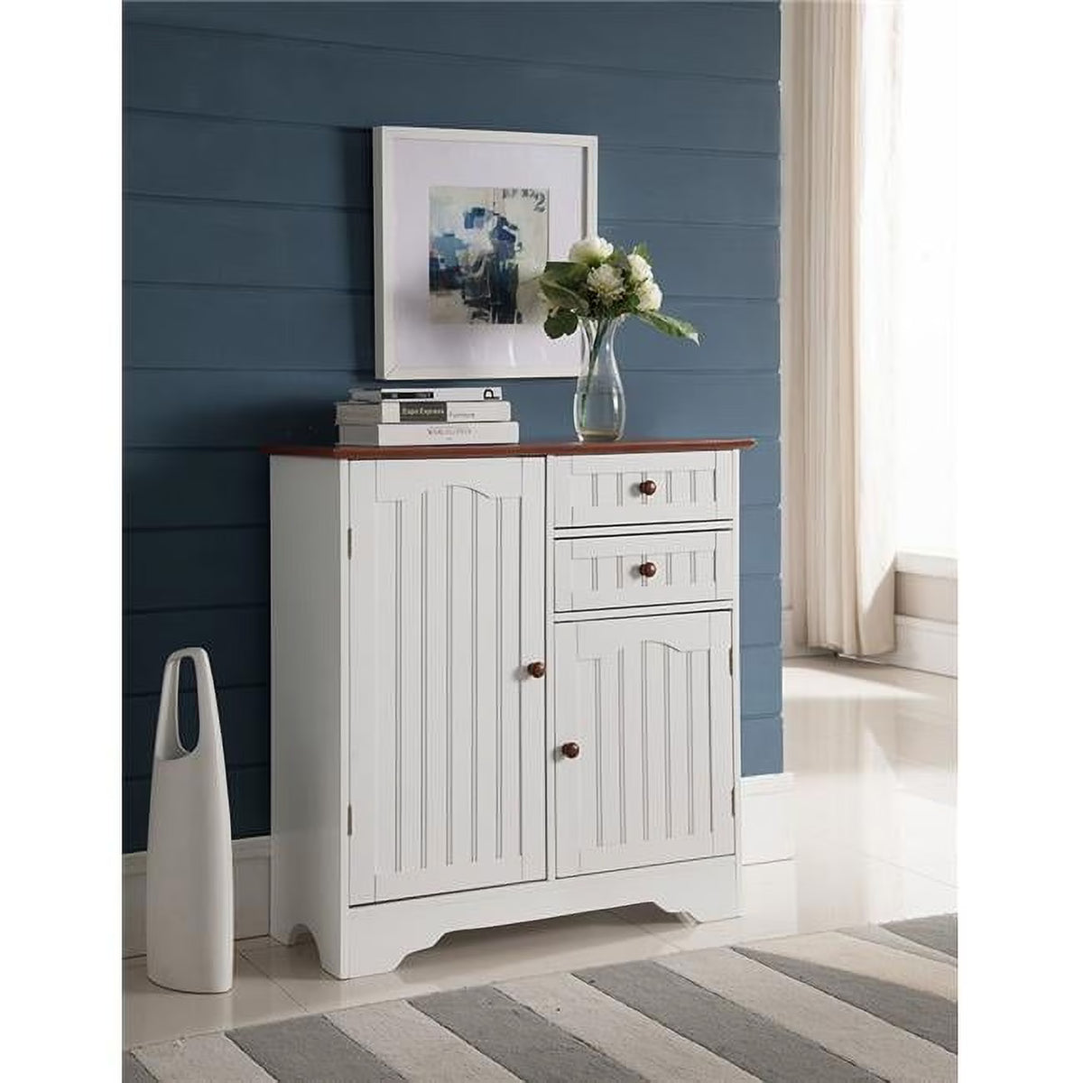 30 x 29 x 12 in. Wood Kitchen Storage Cabinet - White