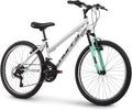 Huffy Stone Mountain Hardtail Mountain Bike for Boys/Girls/Men/Women, 20"/24"/26" Sizes, 6 or 21 Speed Shimano Twist Shifting, Front or Dual Suspension, Comfort Saddle, Sleek Colors