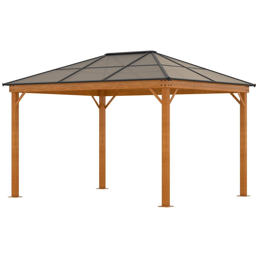 Outsunny 10' x 12' Hardtop Canopy Gazebo, Durability