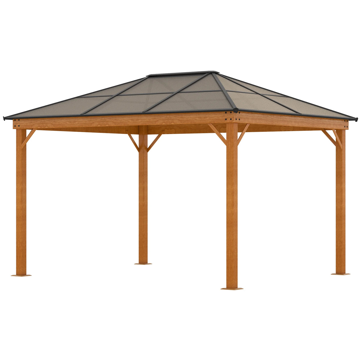 Outsunny 10' x 12' Hardtop Canopy Gazebo, Durability
