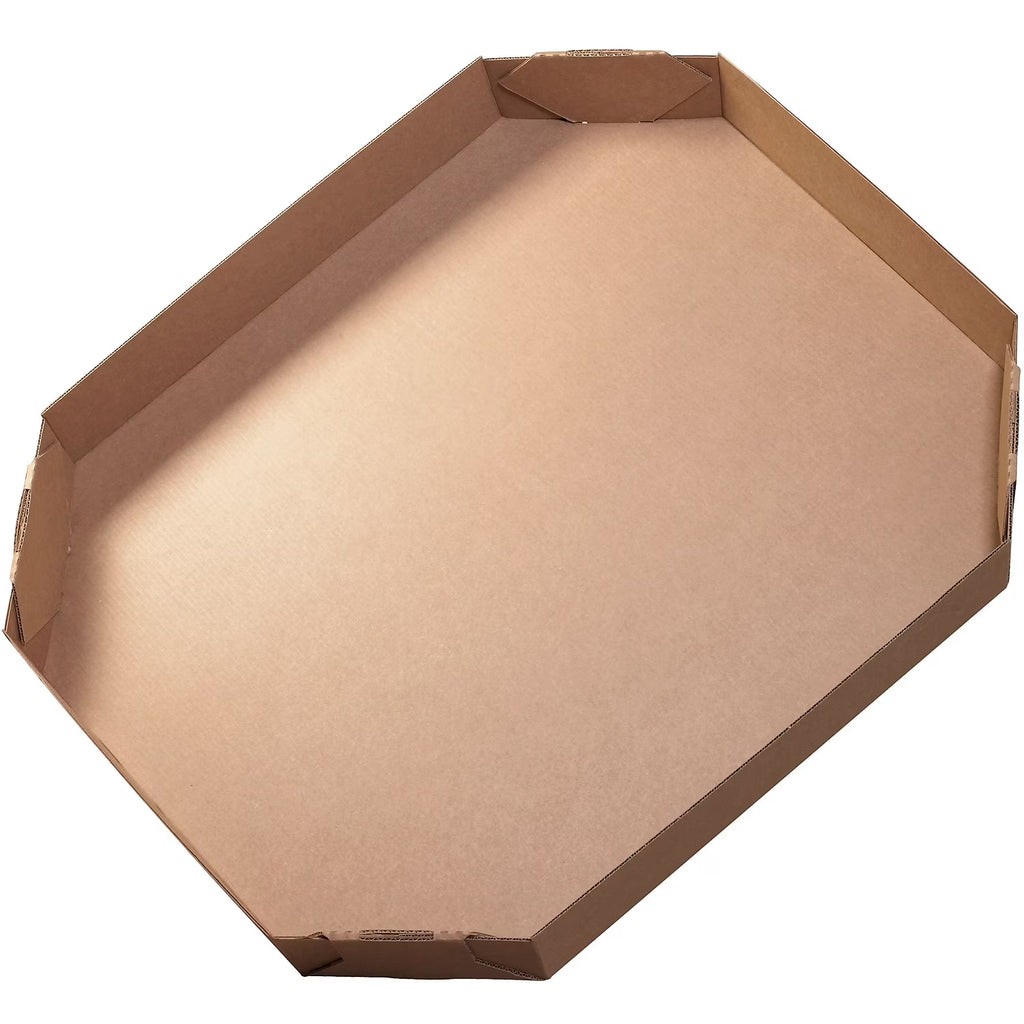 Couvercles pour conteneurs en vrac Box Partners Octogone 46" x 38" x 6" Kraft 5/paquet 463836OCTLID