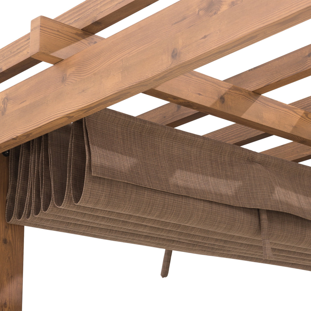 SummerCove 13 ft. x 11 ft. Woodlynne Steel Pergola