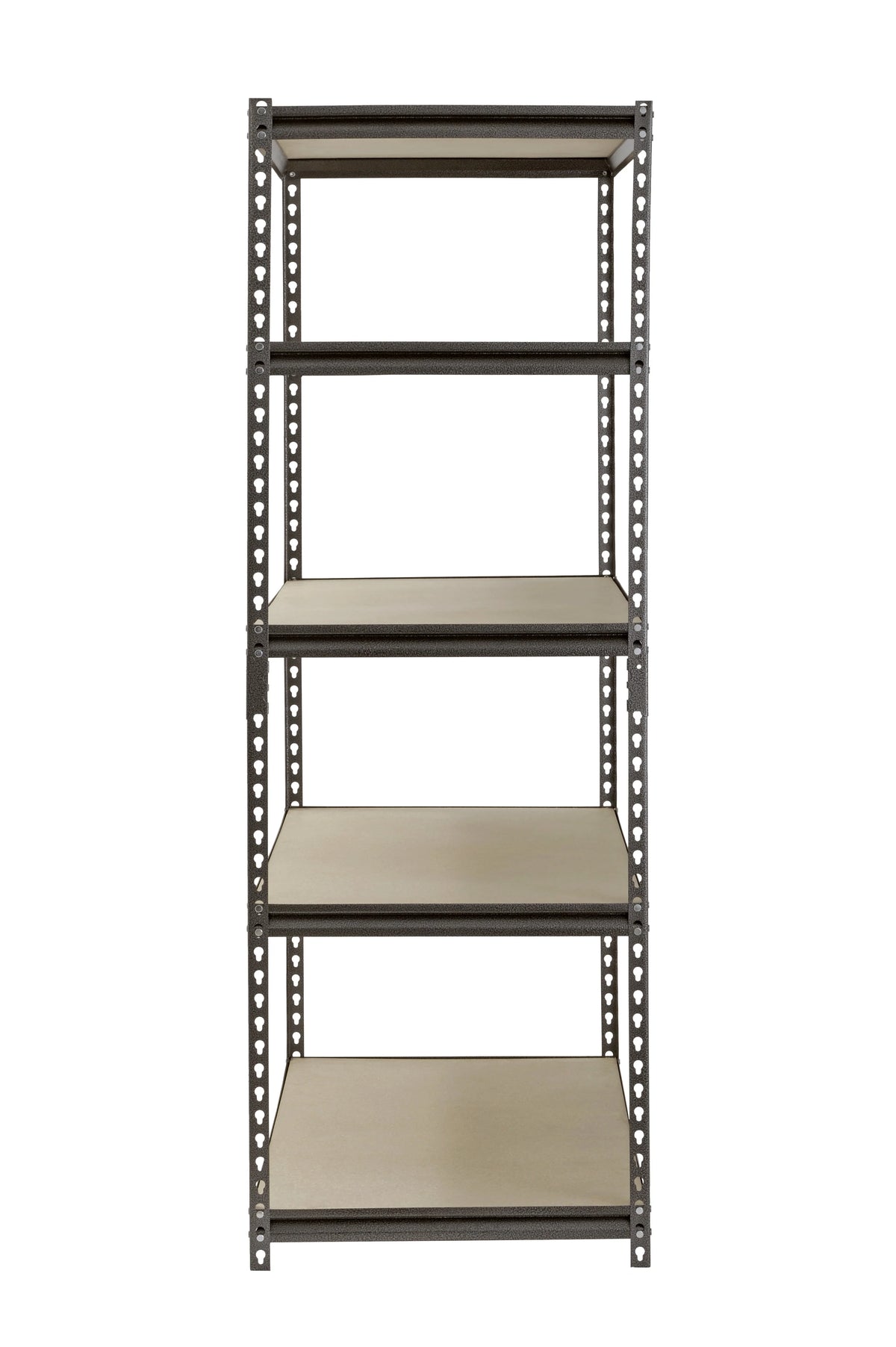 Muscle Rack 48"W x 24"D x 72"H 5-Shelf Steel Freestanding Shelves, Silver
