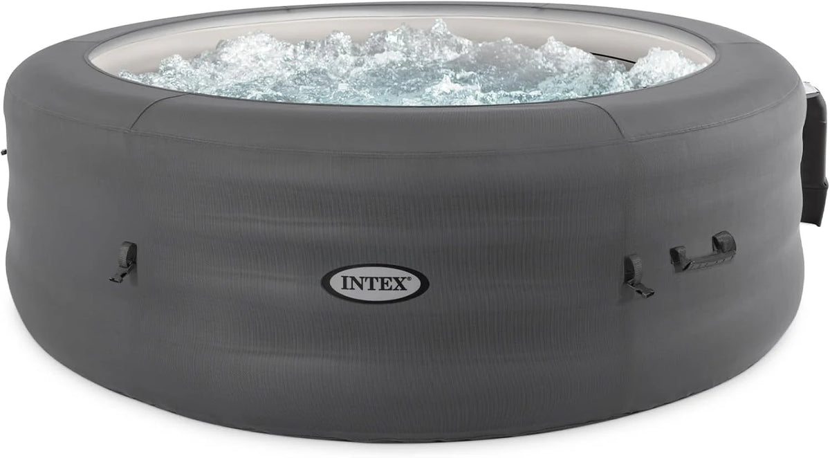 INTEX 28483E SimpleSpa Inflatable Hot Tub 4 Person Bubble Massage Spa: Includes Insulated
