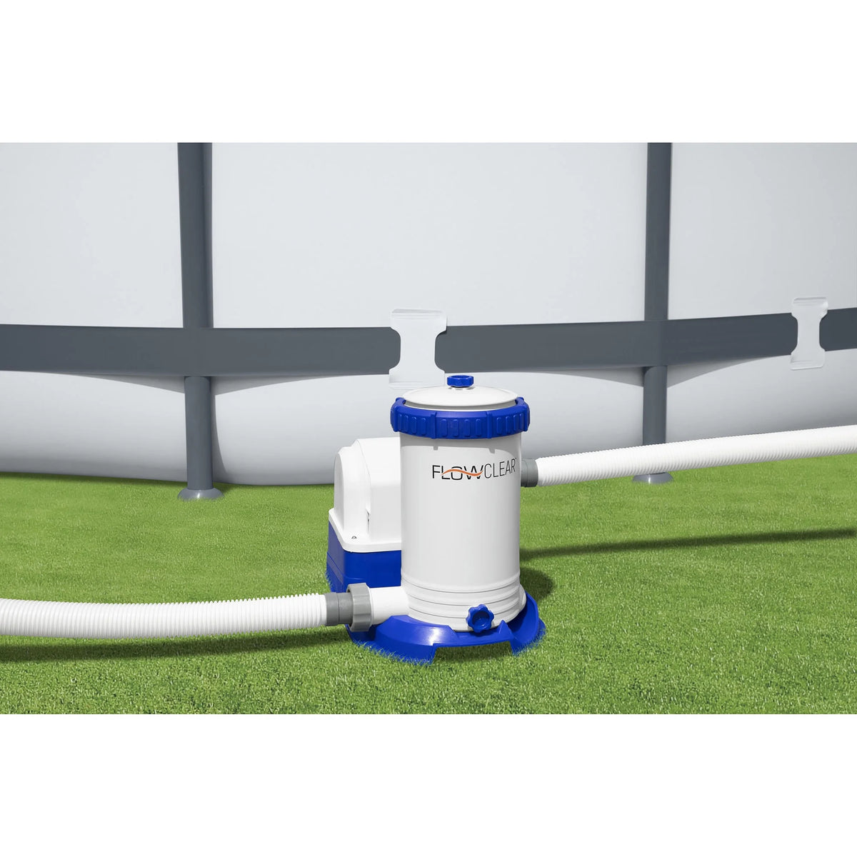 Bestway: Power Steel - Rectangular Swimming Pool Set - 24' x 12' x 52", Above Ground, Tritech Construction, Filter Pump, Ladder & Cover, 7937 Gal.