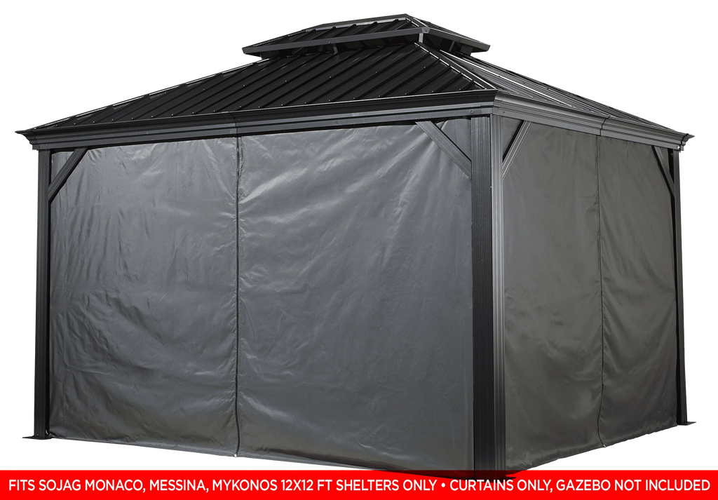 Sojag 12' x 12' Messina & Mykonos Gazebo Curtains