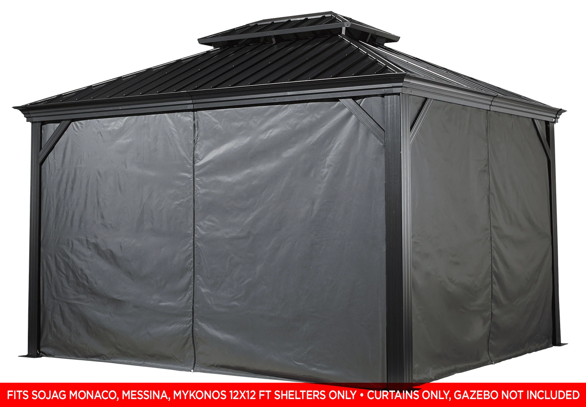 Sojag 12' x 12' Messina & Mykonos Gazebo Curtains