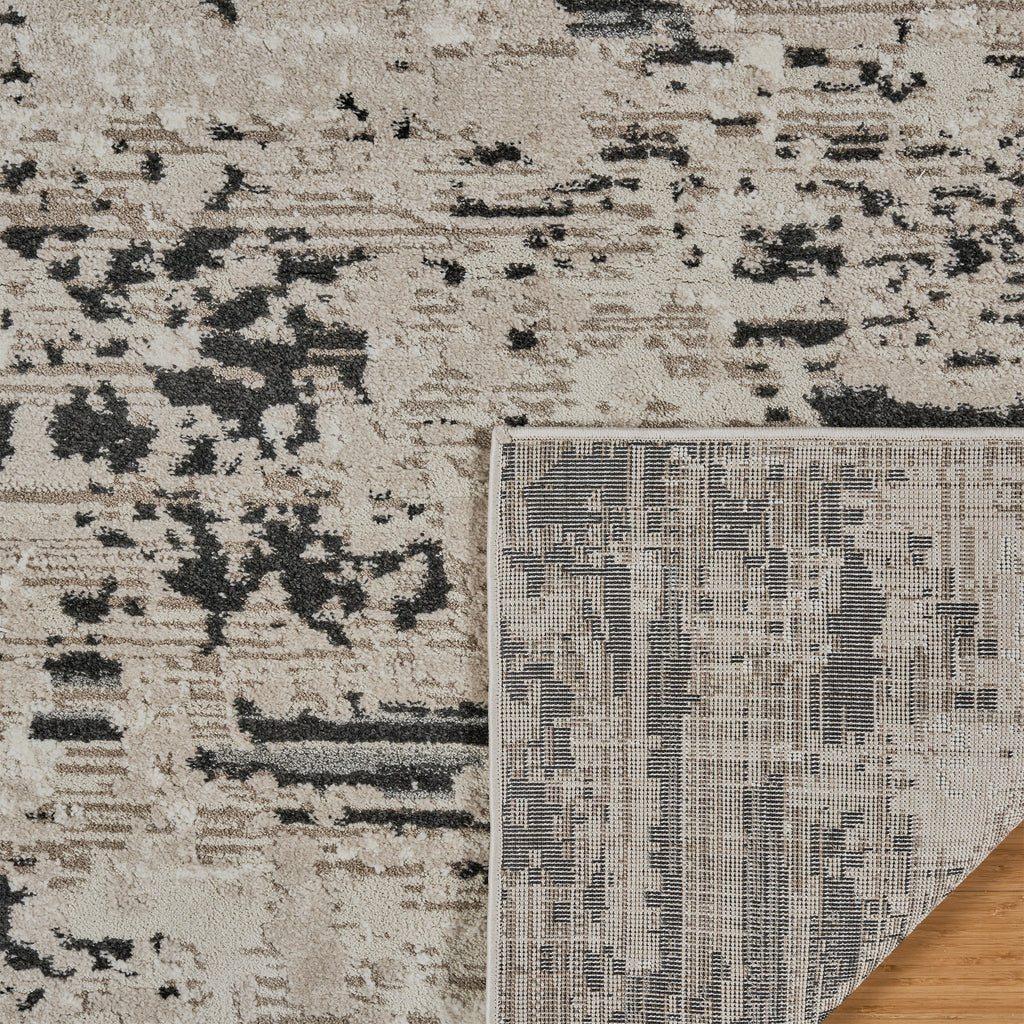 Solaris Area Rug, Argent Charcoal, 8'8" x 13'