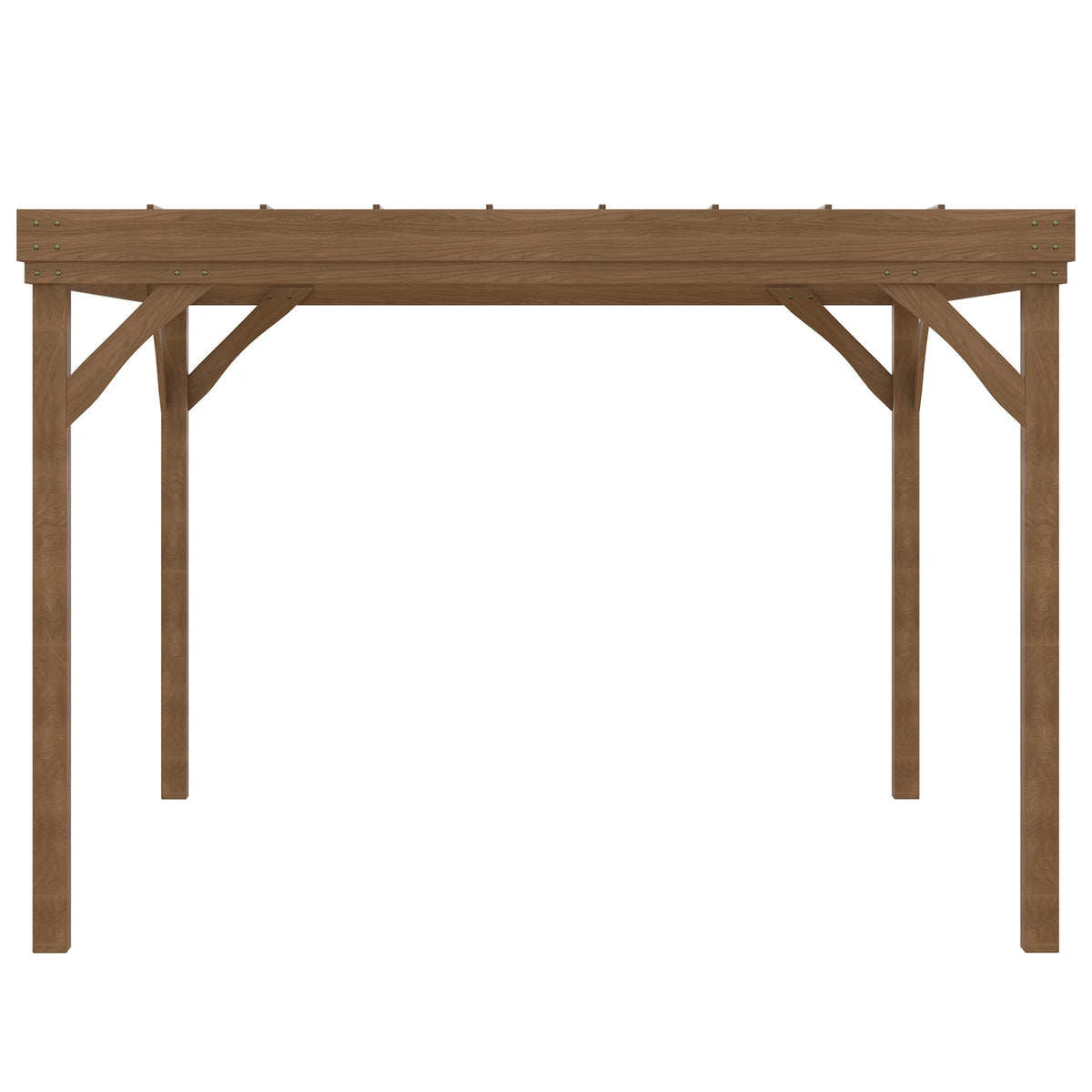 Outsunny 10' x 12' x 7' Brown Fir Wood Pergola, Open Design