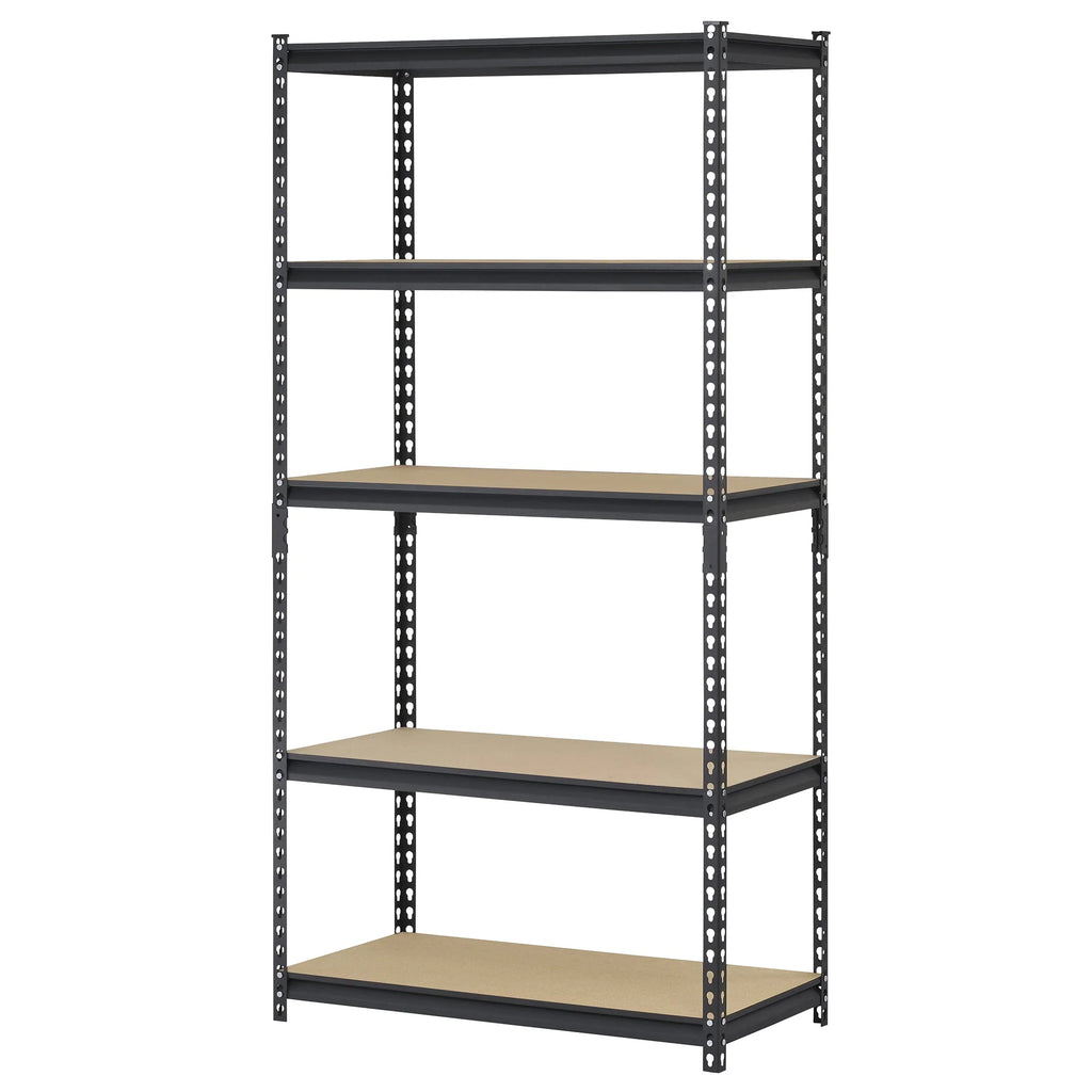 Muscle Rack 36"W x 18"D x 72"H 5-Tier Steel Shelving; 800 lb. Capacity per Shelf; Black